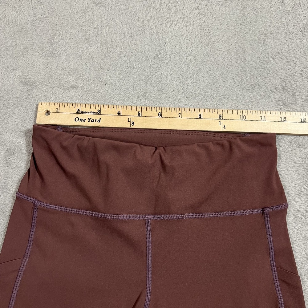 Vuori Stride Leggings Women XS Brown Running Performance Yoga Gym Training VW429 - Picture 5 of 11
